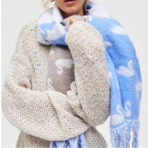 Urban Outfitters Swan woven scarf